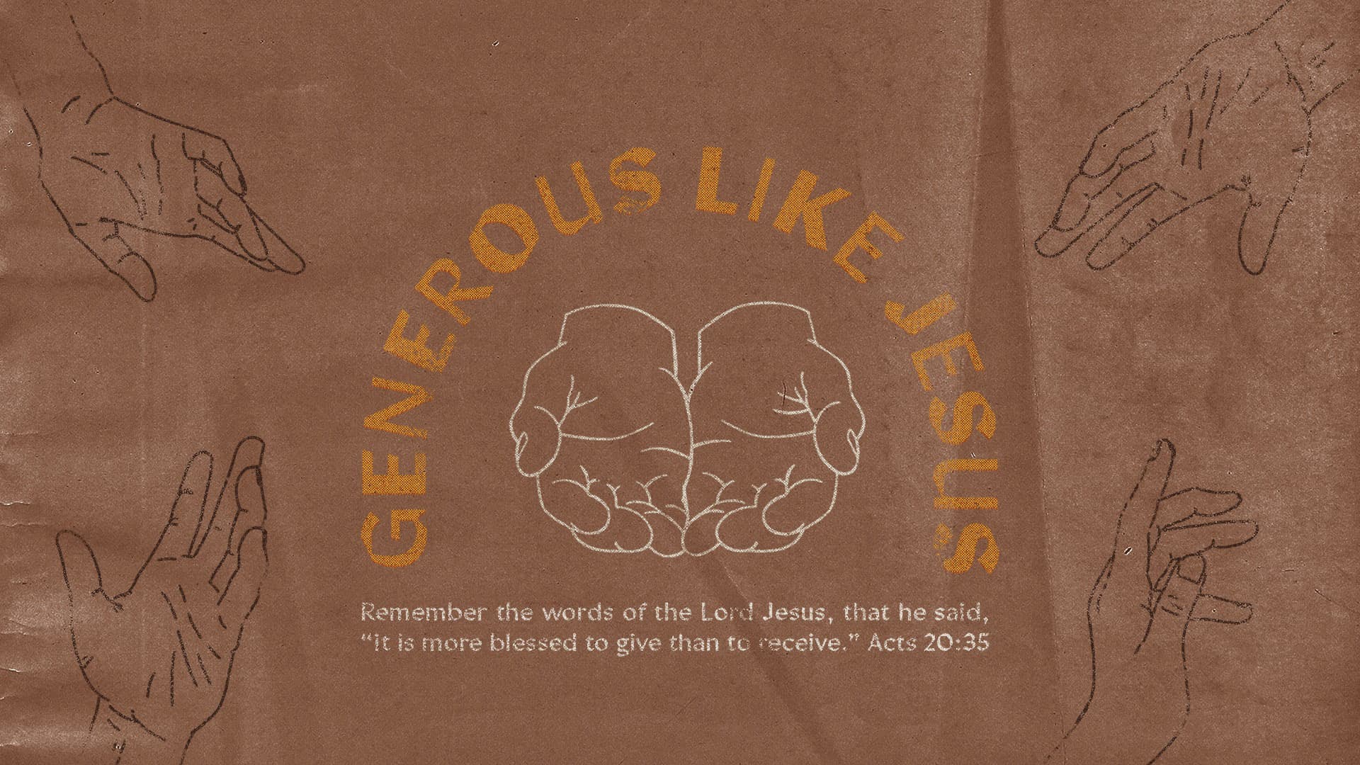 Generous Like Jesus key art